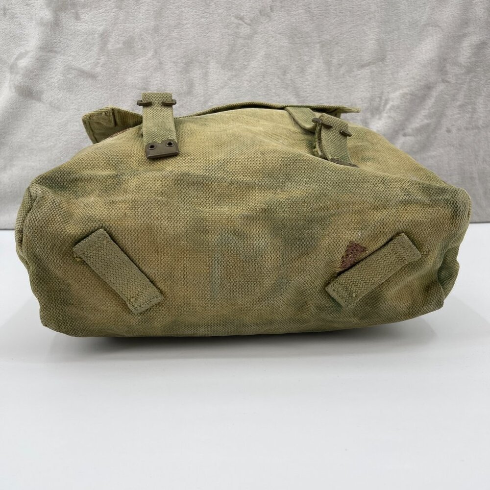 Vintage Military Custom Painted Ouija Board Canvas Messenger Bag Distressed - Picture 8 of 13
